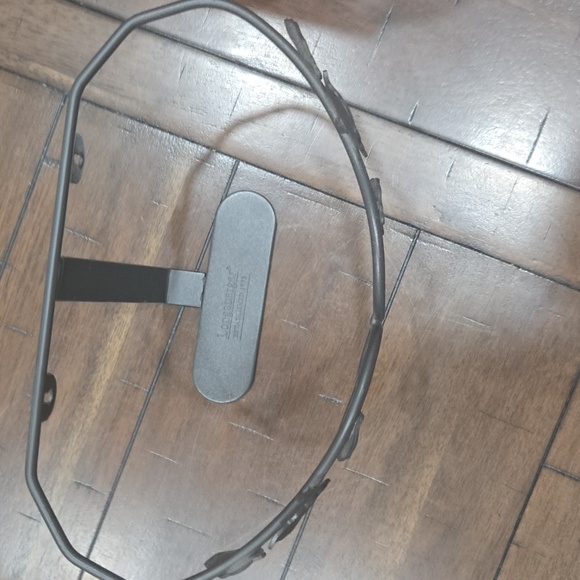 Longaberger Wall Vase Hanging Basket & Wrought Iron Stand - Picture 7 of 8